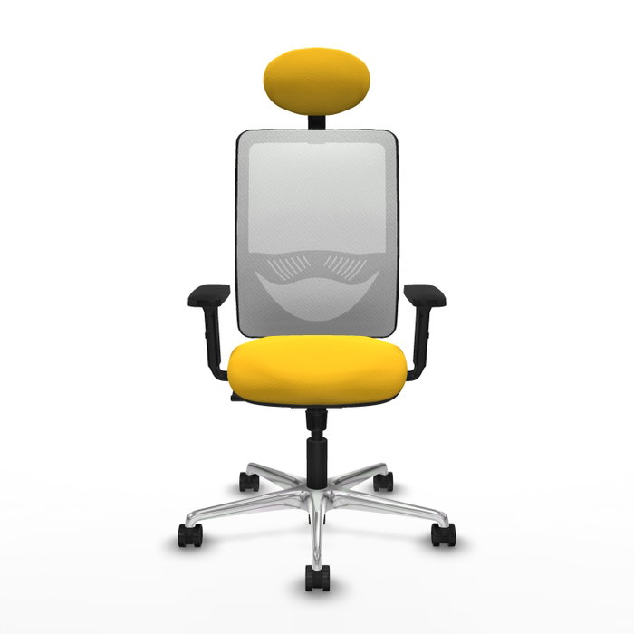 PIQUERAS Y CRESPO Silla de oficina Zulema Amarillo y Blanco PIQUERAS Y CRESPO Silla de oficina Zulema Amarillo y Blanco