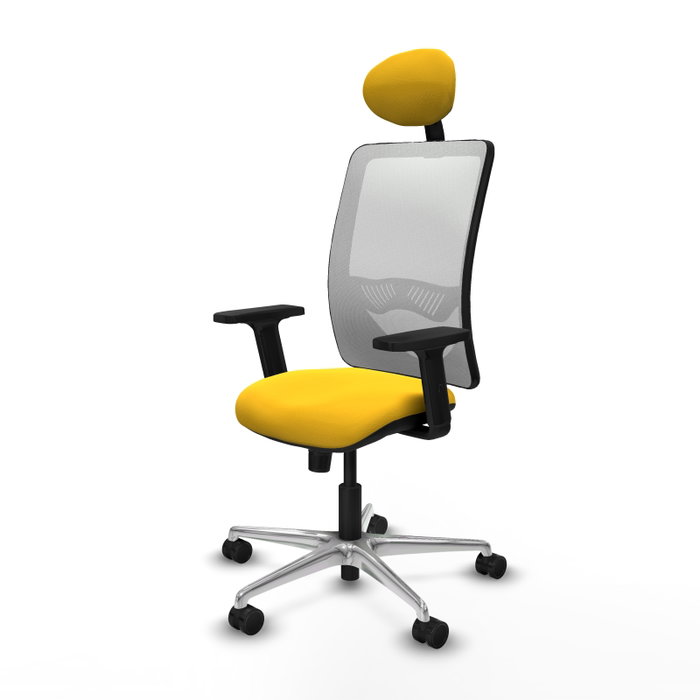 PIQUERAS Y CRESPO Silla de oficina Zulema Amarillo y Blanco PIQUERAS Y CRESPO Silla de oficina Zulema Amarillo y Blanco