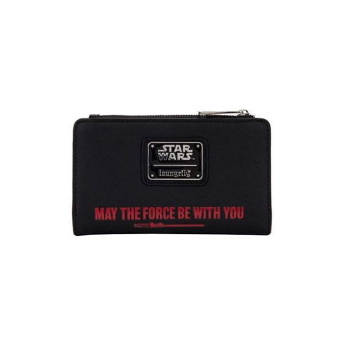 Loungefly Cartera Star Wars Trilogia 2 - Cartera Oficial de Cuero PU, 16,5 x 10 cm