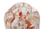 DKD Home Decor Jarrón de Cristal Terracota y Crema 15x15x21 cm