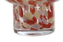 DKD Home Decor Jarrón de Cristal Terracota y Crema 15x15x21 cm