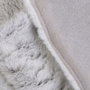 Home Deco Factory Manta Gris XXL 140x200 cm Imitación Piel