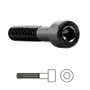 UCAFIX Tornillo Allen DIN 912 Negro M3 x 10 mm (Pack de 100) lifo-resca metal