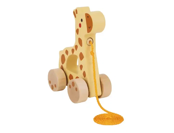 Imaginovo Jirafa para Arrastrar con Ruedas de Madera Imaginovo Jirafa para Arrastrar con Ruedas de Madera