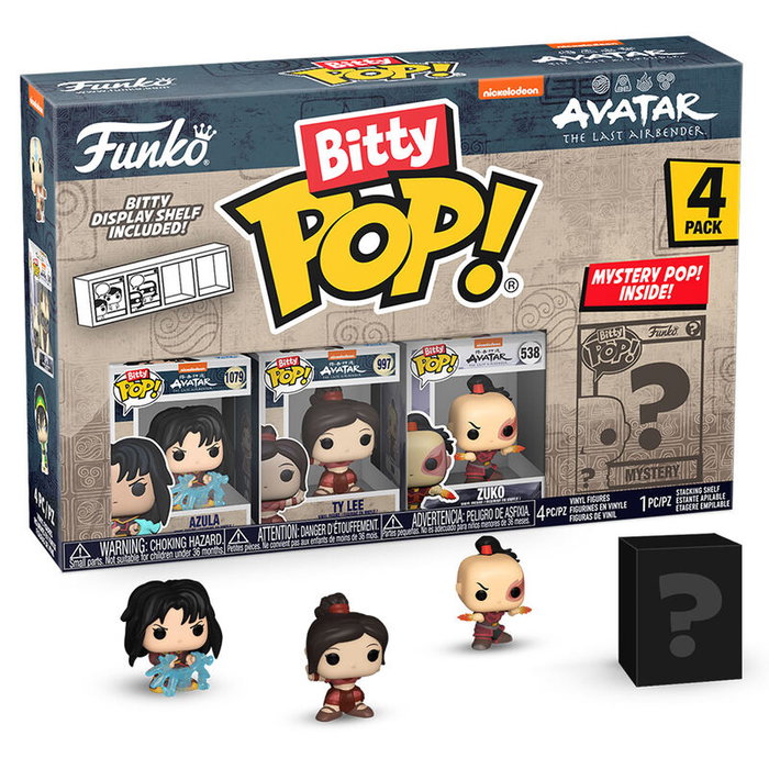 FUNKO Blister 4 figuras Bitty POP Avatar The Last Airbender Azula FUNKO Blister 4 figuras Bitty POP Avatar The Last Airbender Azula