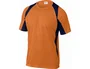 Deltaplus Camiseta bicolor naranja-marino talla L