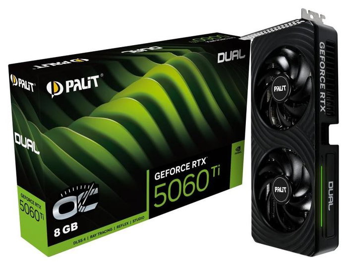 Palit GeForce RTX 5060 Ti Dual OC 8GB GDDR7
