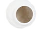 DKD Home Decor Macetero Moderno Blanco Roto Magnesia 43 x 43 x 80 cm