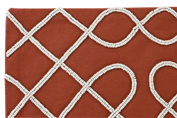 DKD Home Decor Funda Cojín Algodón 50x50x1 cm Terracota (Pack de 2) DKD Home Decor Funda Cojín Algodón 50x50x1 cm Terracota (Pack de 2)