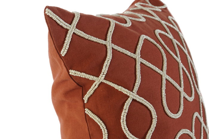 DKD Home Decor Funda Cojín Algodón 50x50x1 cm Terracota (Pack de 2) DKD Home Decor Funda Cojín Algodón 50x50x1 cm Terracota (Pack de 2)