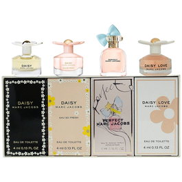 Set Marc Jacobs: Perfect, Eau De Parfum, For Women, 4 ml *Miniature + Daisy, Eau De Toilette, For Women, 4 ml *Miniature + Daisy Love, Eau De Toilette, For Women, 4 ml *Miniature + Daisy Eau So Fresh, Eau De Toilette, For Women, 4 ml *Miniature