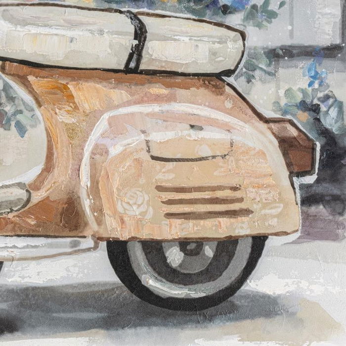 DKD Home Decor Cuadro Tradicional Multicolor Lienzo Pino 90 x 90 x 3.5 cm (2 Unidades)