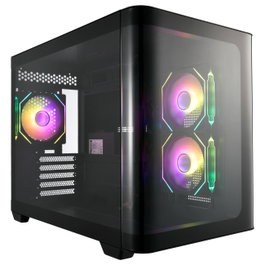 FSP S380-BA Carcasa Mini Torre mITX/mATX Negro ARGB Vidrio Templado