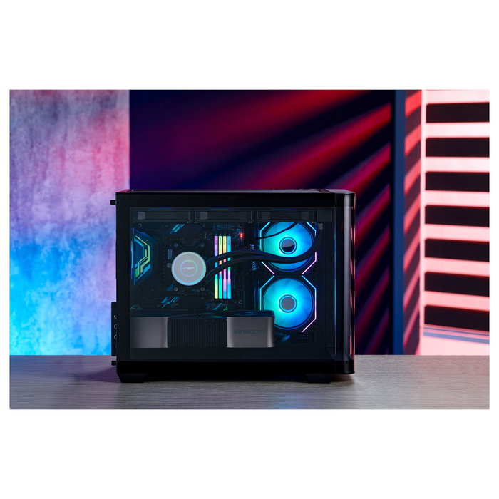 FSP S380-BA Carcasa Mini Torre mITX/mATX Negro ARGB Vidrio Templado