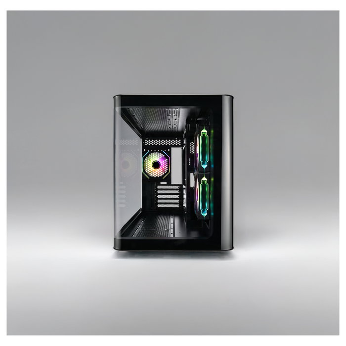 FSP S380-BA Carcasa Mini Torre mITX/mATX Negro ARGB Vidrio Templado