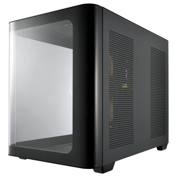 FSP S380-BA Carcasa Mini Torre mITX/mATX Negro ARGB Vidrio Templado