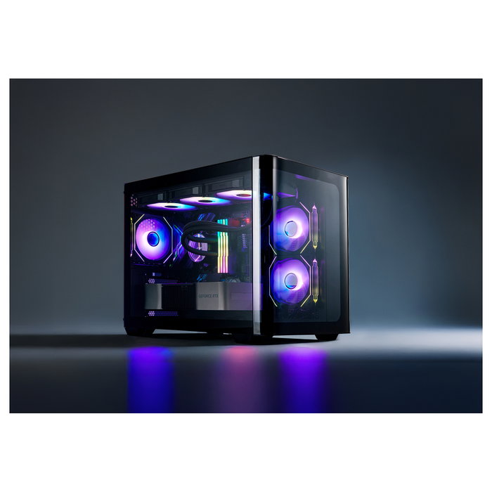 FSP S380-BA Carcasa Mini Torre mITX/mATX Negro ARGB Vidrio Templado