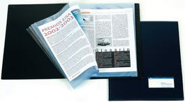 Carpeta Fundas (Tarifario) Iberplas Pvc Rigido Fº 20 F. Negro