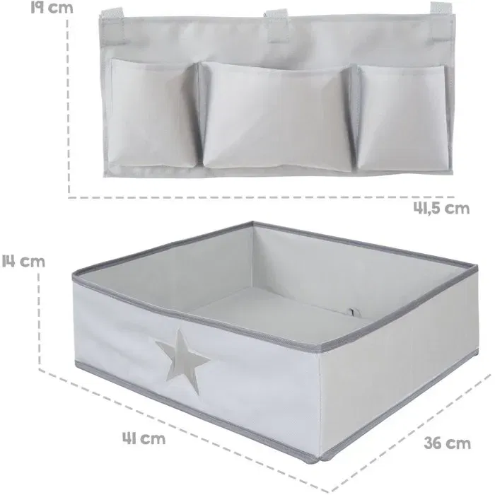 Roba Trona Convertible ROB4005317341460 - Madera Natural - Desde 6 Meses hasta 70 kg - Incluye Organizador