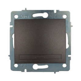 Solera Conmutador Interruptor Empotrar Sin Marco, 10A 250V~, Tecla Basculante, Libre de Halógenos, IP40, Color Grafito
