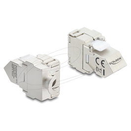 DeLOCK 90938 Módulo Keystone RJ45 a LSA Cat.6A Blanco