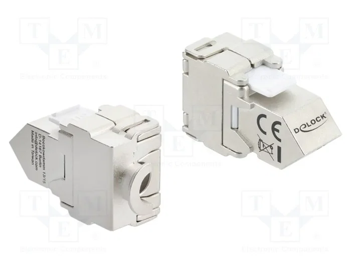 DeLOCK 90938 Módulo Keystone RJ45 a LSA Cat.6A Blindado Blanco DeLOCK 90938 Módulo Keystone RJ45 a LSA Cat.6A Blindado Blanco