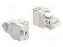 DeLOCK 90938 Módulo Keystone RJ45 a LSA Cat.6A Blindado Blanco