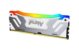 Kingston FURY Renegade RGB 24 GB DDR5 8400 MT/s CL40 CUDIMM - Blanco/Plata