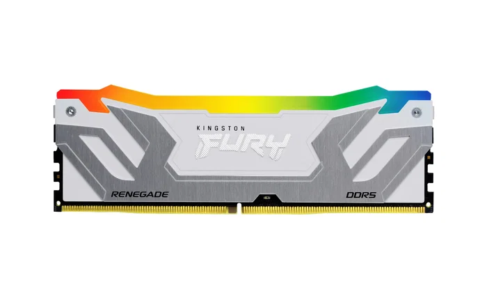 Kingston FURY Renegade RGB 24 GB DDR5 8400 MT/s CL40 CUDIMM - Blanco/Plata