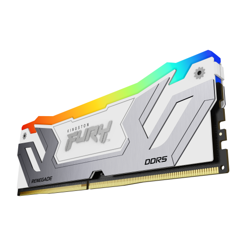 Kingston Fury Renegade RGB White DDR5 24GB 8400MT/s CL40 XMP CUDIMM KF584CU40RWA-24