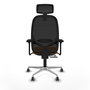PIQUERAS Y CRESPO Silla de oficina Cilanco Naranja/Negro