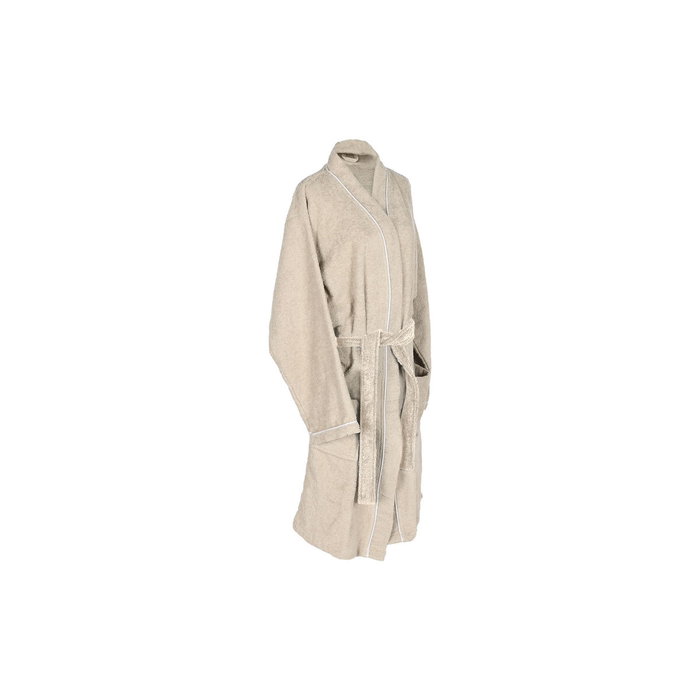 DKD Home Decor Set de 2 Albornoces para Hombre Beige 63x120 cm DKD Home Decor Set de 2 Albornoces para Hombre Beige 63x120 cm