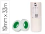 Q-connect Cinta Adhesiva Invisible 33 m x 19 mm, Pack de 8 Unidades, para Embolar, Escribir y Fotocopiar, No Amarillea