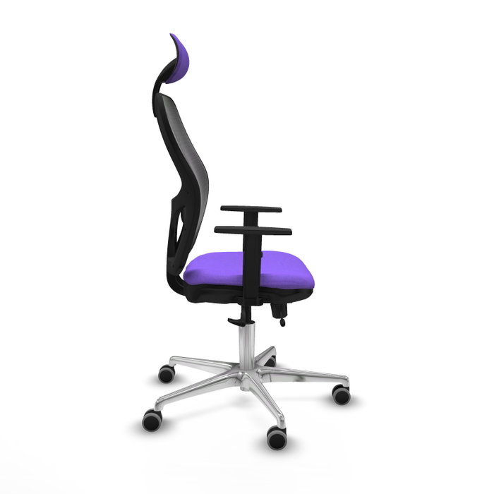 PIQUERAS Y CRESPO Silla de oficina Jorquera con mecanismo Sincro/Traslack, Lila y Negro PIQUERAS Y CRESPO Silla de oficina Jorquera con mecanismo Sincro/Traslack, Lila y Negro