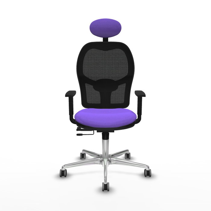 PIQUERAS Y CRESPO Silla de oficina Jorquera con mecanismo Sincro/Traslack, Lila y Negro PIQUERAS Y CRESPO Silla de oficina Jorquera con mecanismo Sincro/Traslack, Lila y Negro