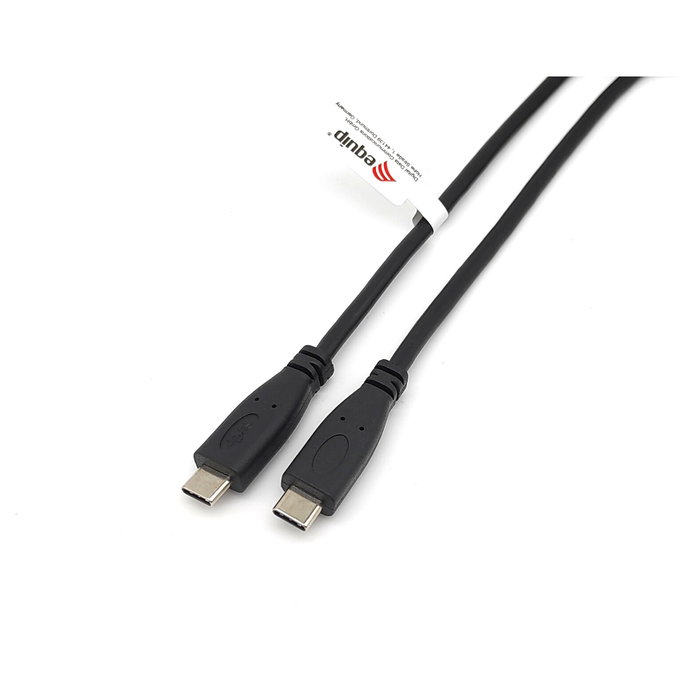 Equip Cable USB-C a USB-C PD 60W 3A de 0.50 Metros Negro