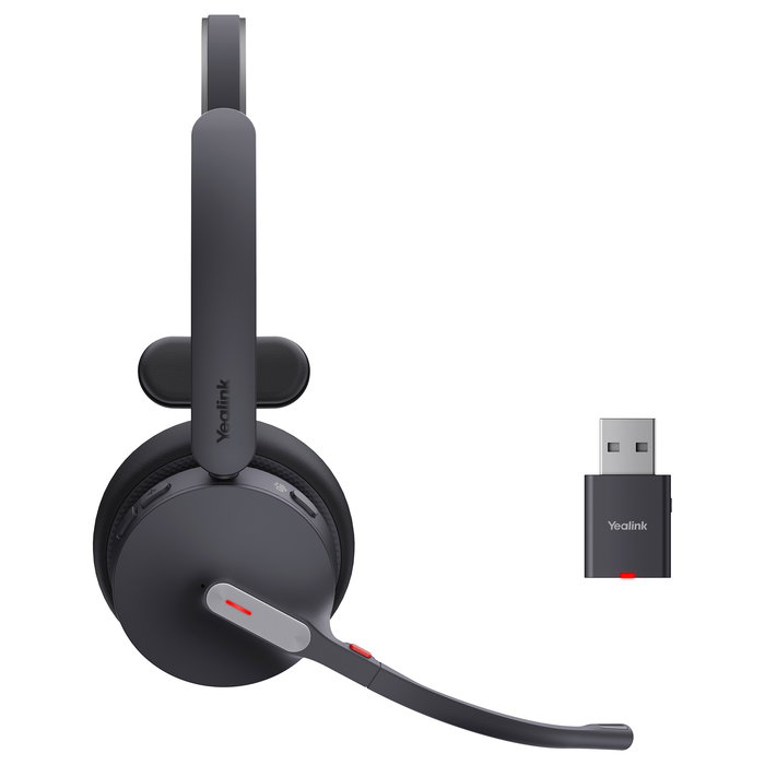Yealink WH64 Hybrid Mono Teams Auriculares Inalámbricos Bluetooth para Oficina y Centro de Llamadas con Microsoft Teams