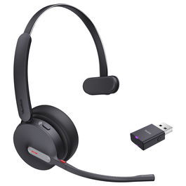 Yealink WH64 Hybrid Mono Teams Auriculares Inalámbricos Bluetooth para Oficina y Centro de Llamadas con Microsoft Teams