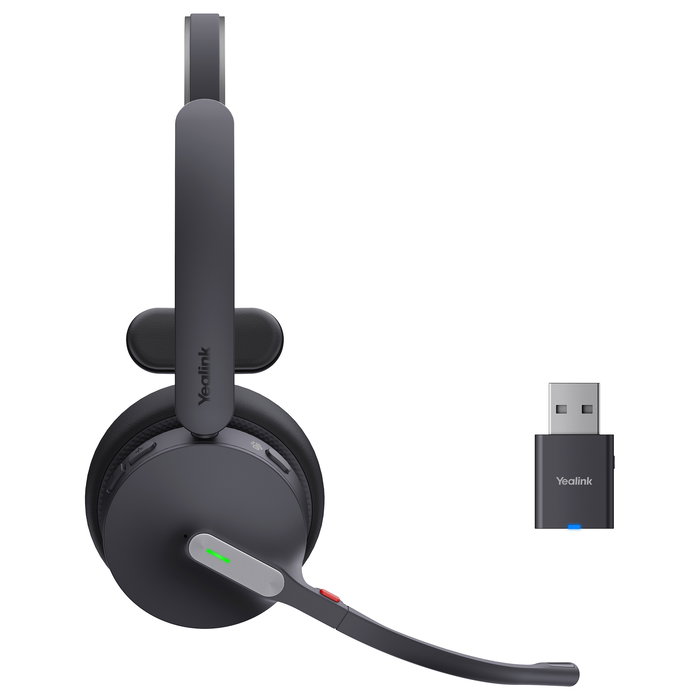 Yealink WH64 Hybrid Mono Teams Auriculares Inalámbricos Bluetooth para Oficina y Centro de Llamadas con Microsoft Teams
