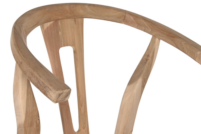 DKD Home Decor Taburete Natural 55 x 98 x 52 cm Teca Fibra