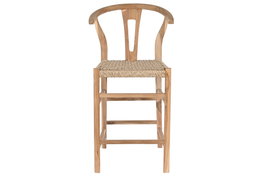 DKD Home Decor Taburete Natural 55 x 98 x 52 cm Teca Fibra