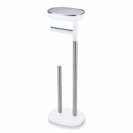 Joseph Joseph EasyStore St.Steel Toilet Roll Holder Silver / White
