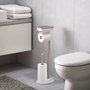 Joseph Joseph EasyStore St.Steel Toilet Roll Holder Silver / White