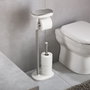 Joseph Joseph EasyStore St.Steel Toilet Roll Holder Silver / White