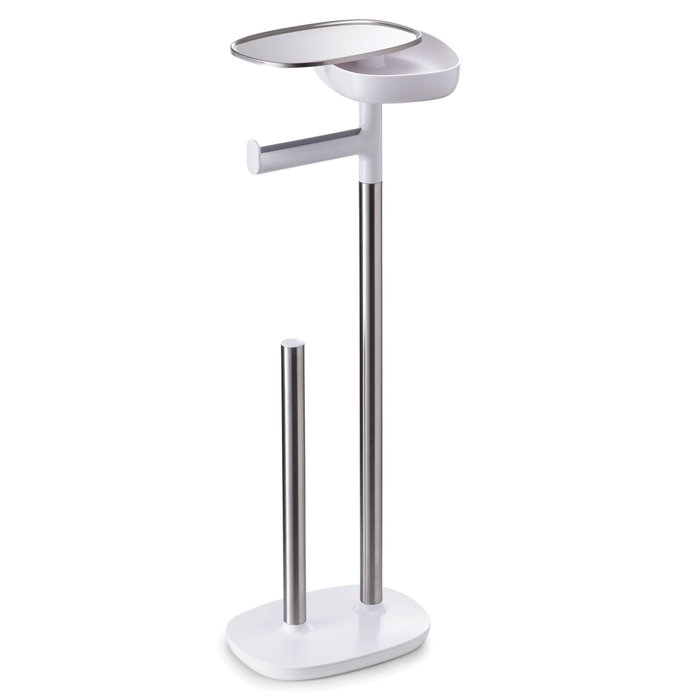 Joseph Joseph EasyStore St.Steel Toilet Roll Holder Silver / White