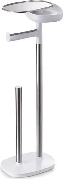 Joseph Joseph EasyStore St.Steel Toilet Roll Holder Silver / White