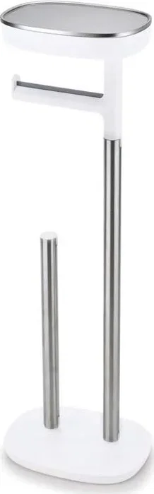 Joseph Joseph EasyStore St.Steel Toilet Roll Holder Silver / White