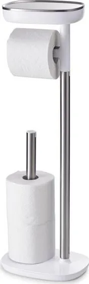 Joseph Joseph EasyStore St.Steel Toilet Roll Holder Silver / White