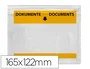 Q-connect Sobre Autoadhesivo Portadocumentos 165x122 mm Paquete 100 Unidades