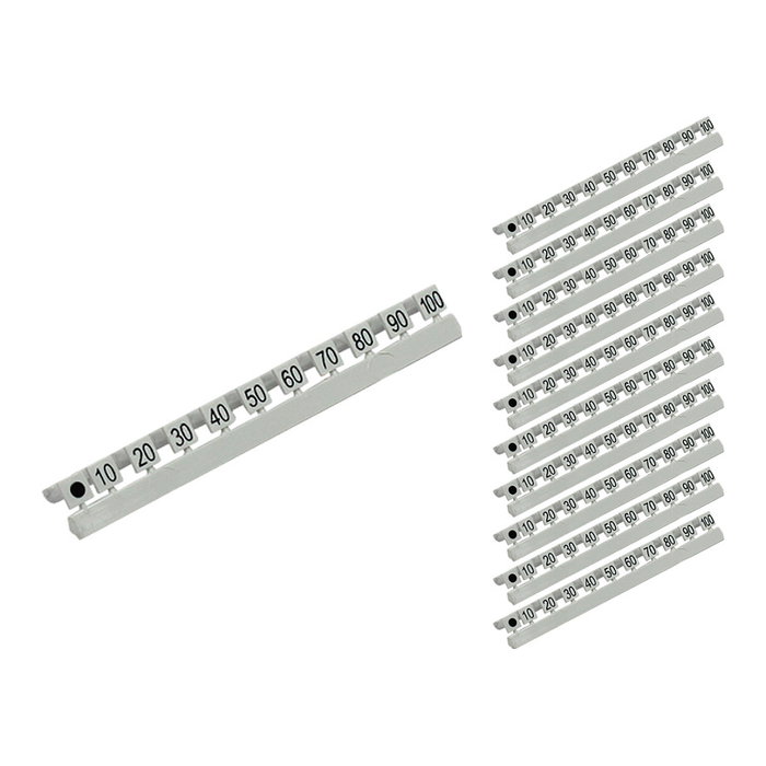 GoodConnections Marcadores para Cable LC LWL, 10 a 100 en pasos de 10, 100 unidades GoodConnections Marcadores para Cable LC LWL, 10 a 100 en pasos de 10, 100 unidades